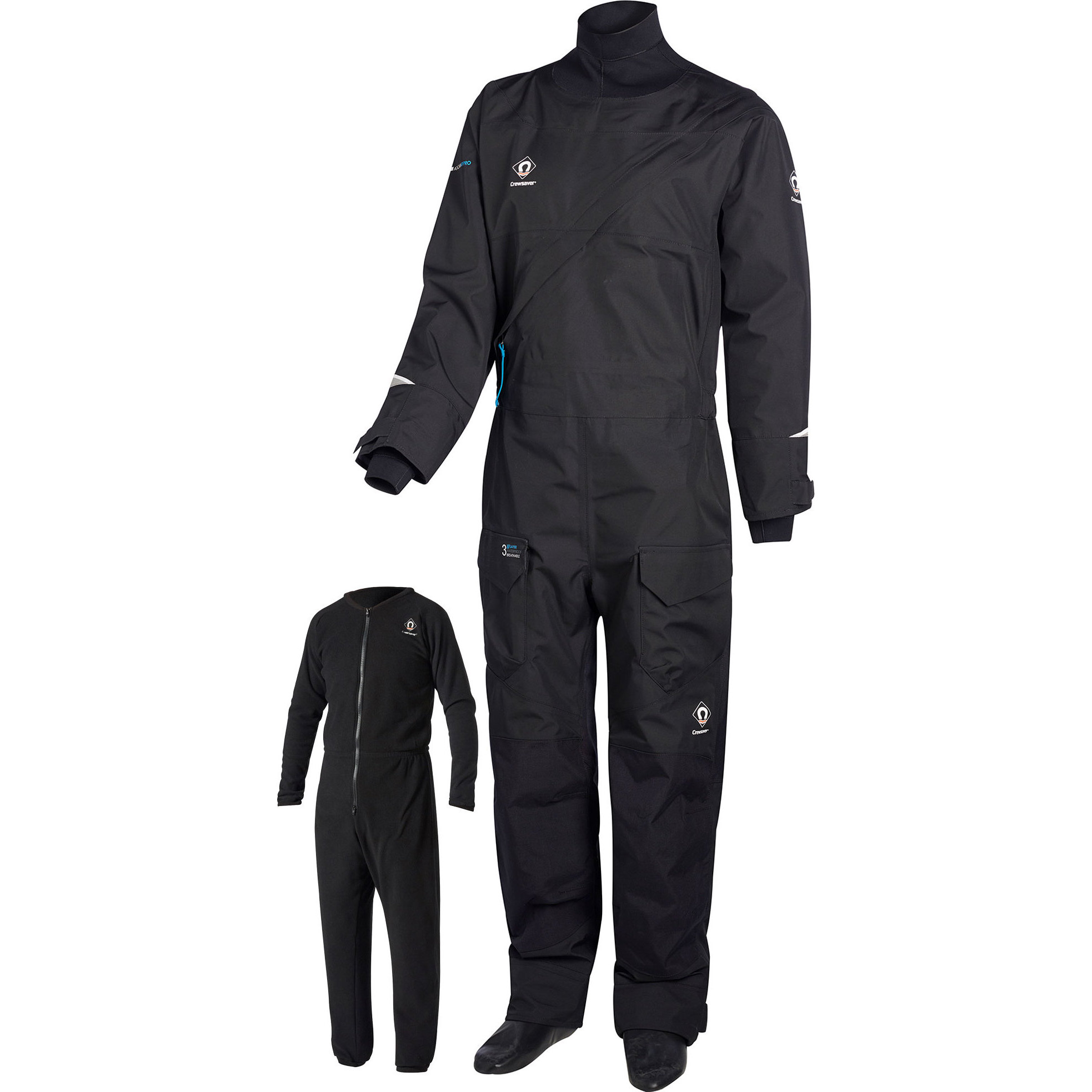 2026 Crewsaver Atacama Pro Drysuit  & Free Onderpak 6556 - Zwart