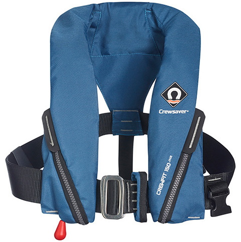 2026 Crewsaver Junior Crewfit 150N Lifejacket Auto With Harness 9705BA - Blue