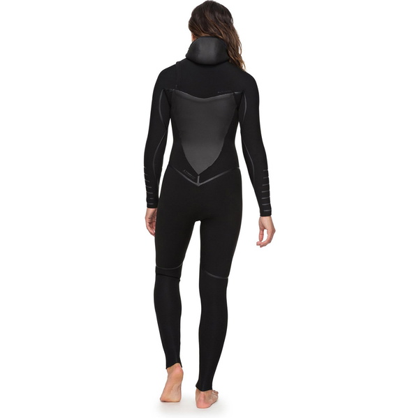Roxy Dames Syncro Plus 5/4 5/4/3mm Wetsuit Met Chest Zip Zwart Erjw203002