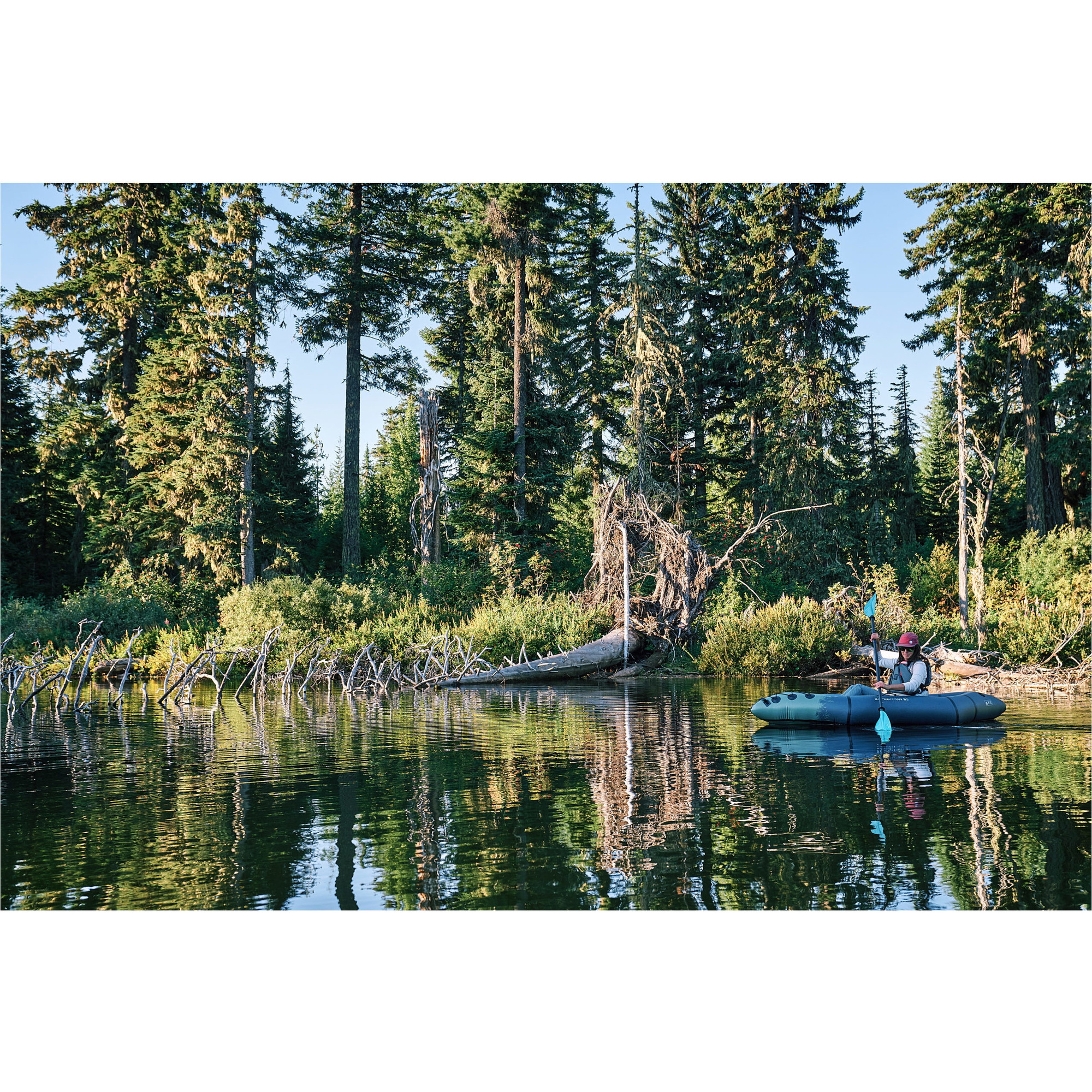 2026 Aquaglide Backwoods Expeditie 85 Ultralicht 1 Persoon Kajak AGEXP1 - Navy
