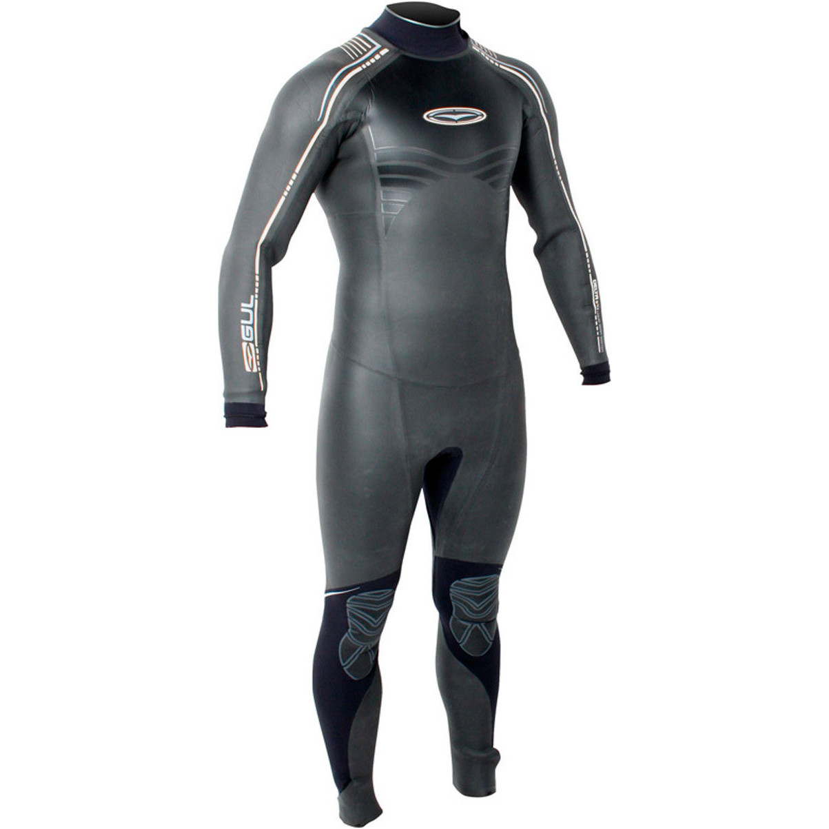 Gul Delta 5/3mm Wetsuit Met Back Zip Zwart / Zilver Detail De1204