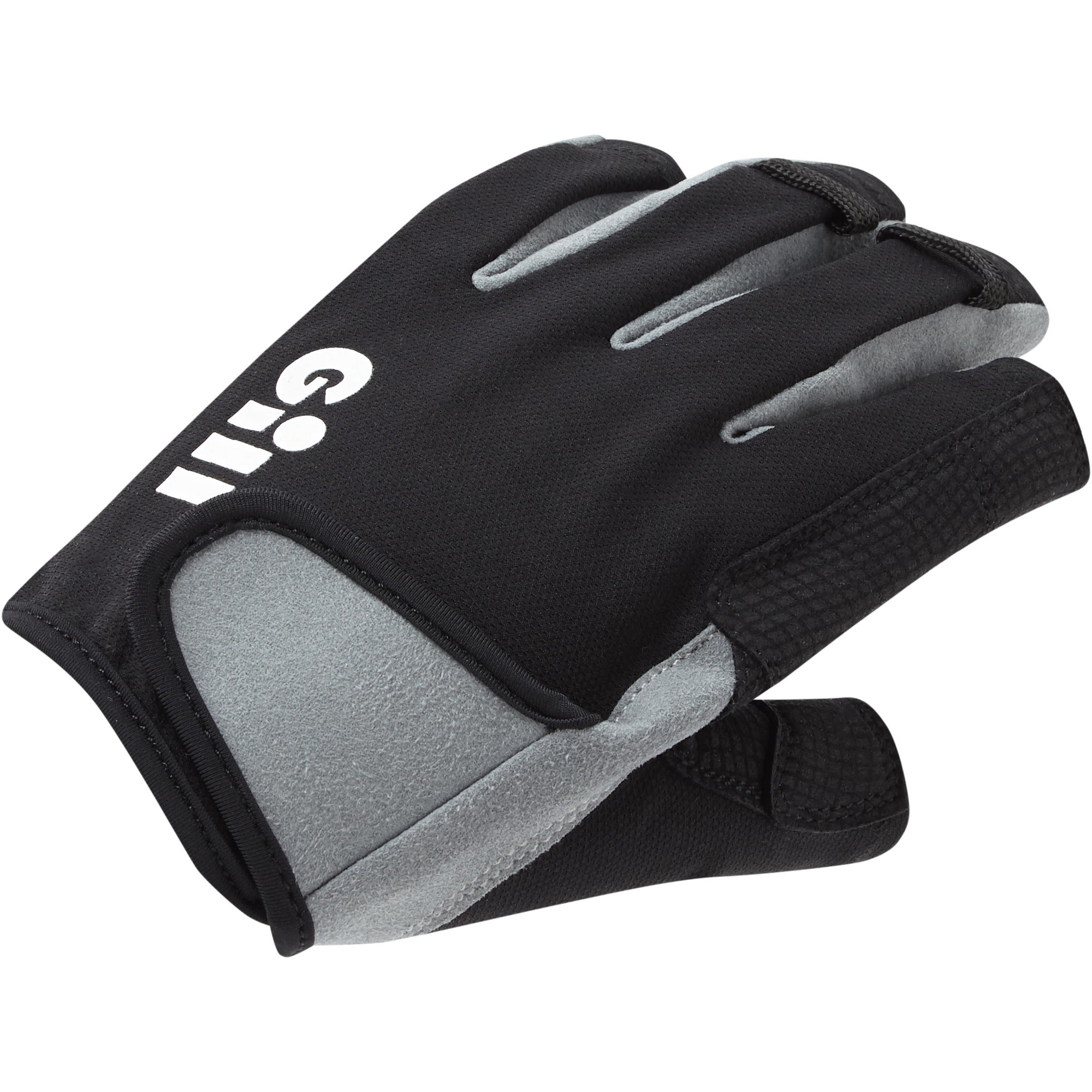 2026 Gill Junior Deckhand Korte Vinger Handschoenen 7043J - Black