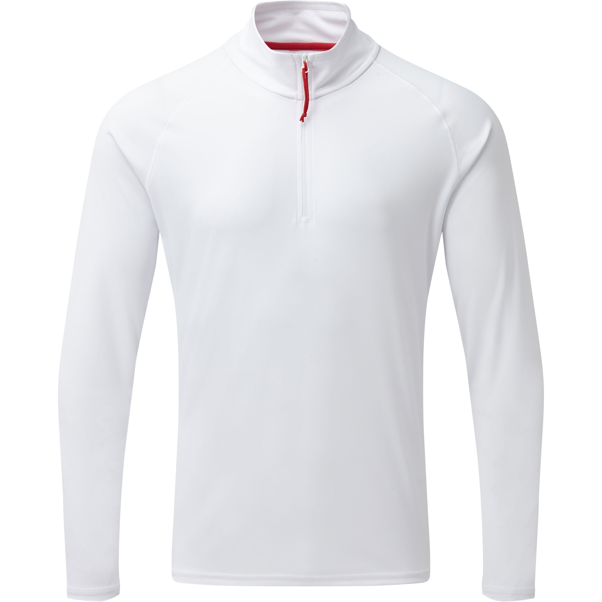 2026 Gill UV UV-T-shirt Met Rits En Nek Wit UV009