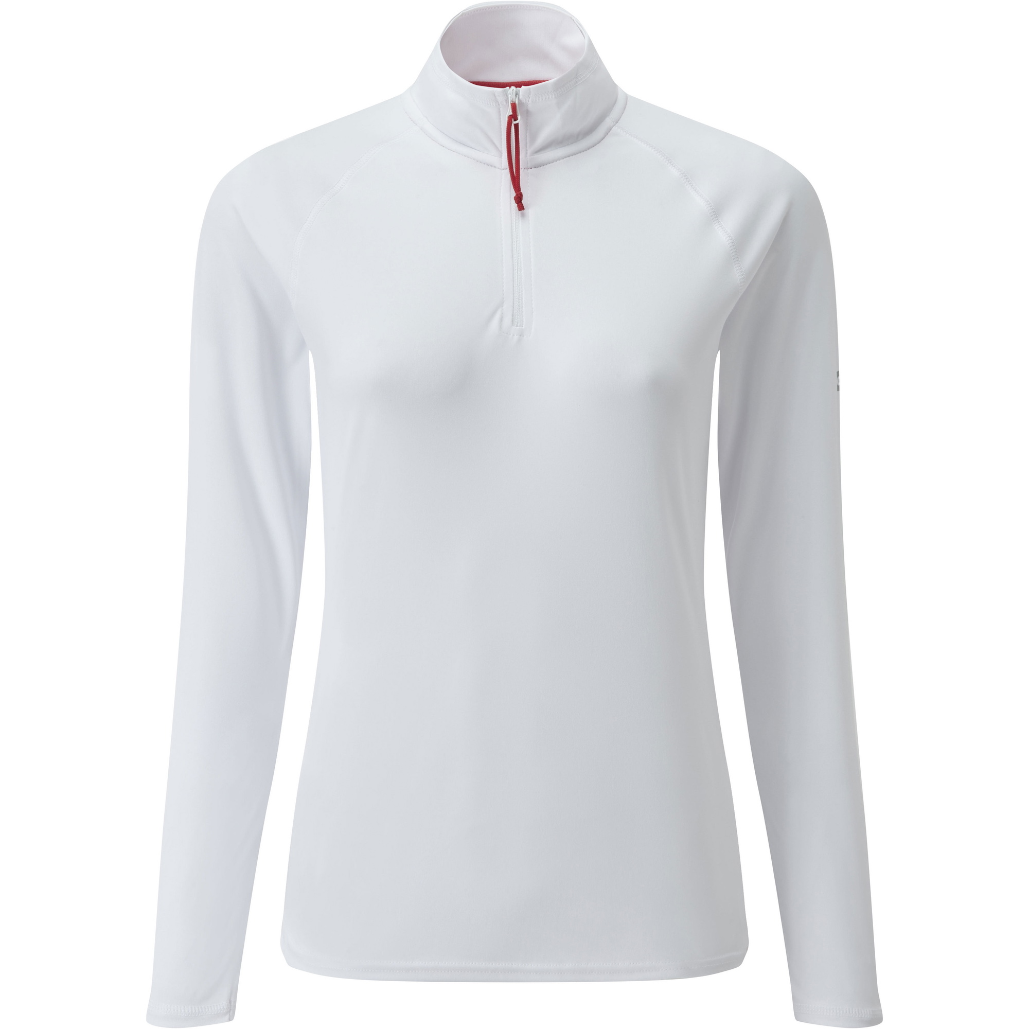 2026 Gill Womens UV Tec Zip Neck Top White UV009W
