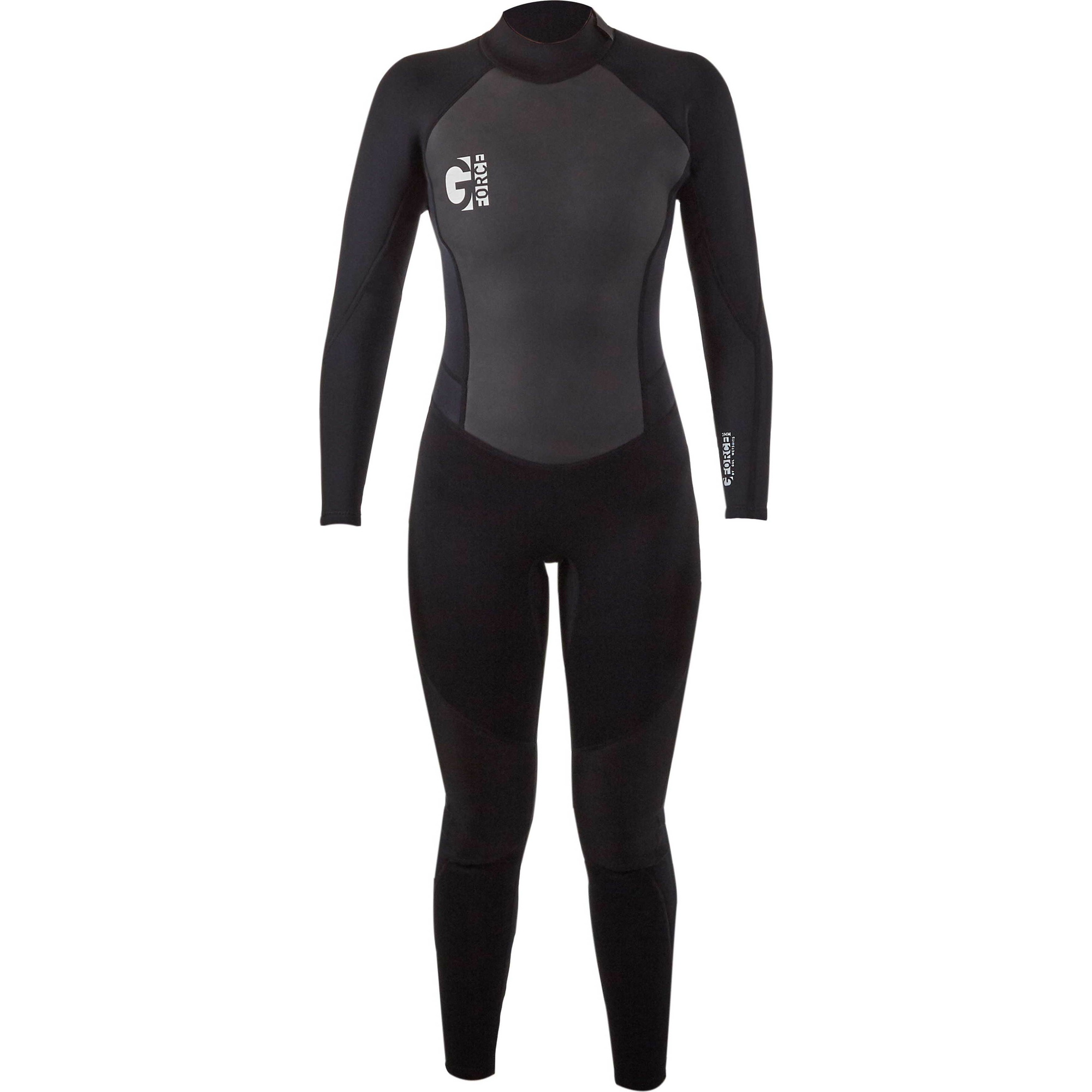 2025 Gul Junior Meisjes G-Force 3mm Flatlock Wetsuit GF1308-B7 - Black
