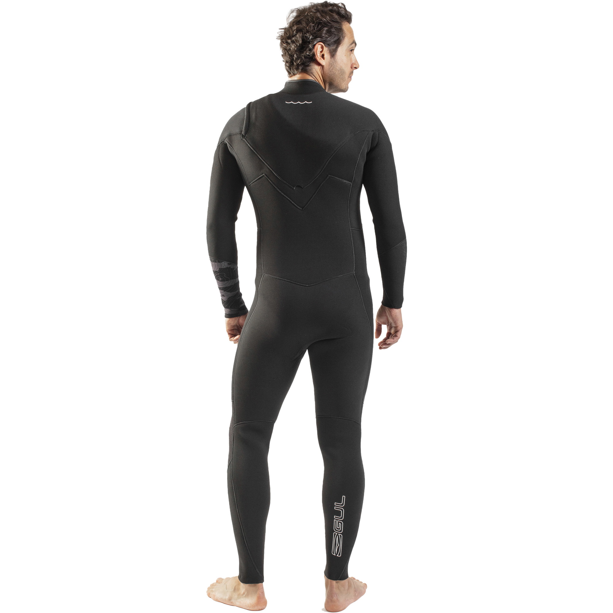 2026 Gul Heren Response FX 5/4mm Borst Ritssluiting Wetsuit RE1242-C1 - Black / Contour Camo