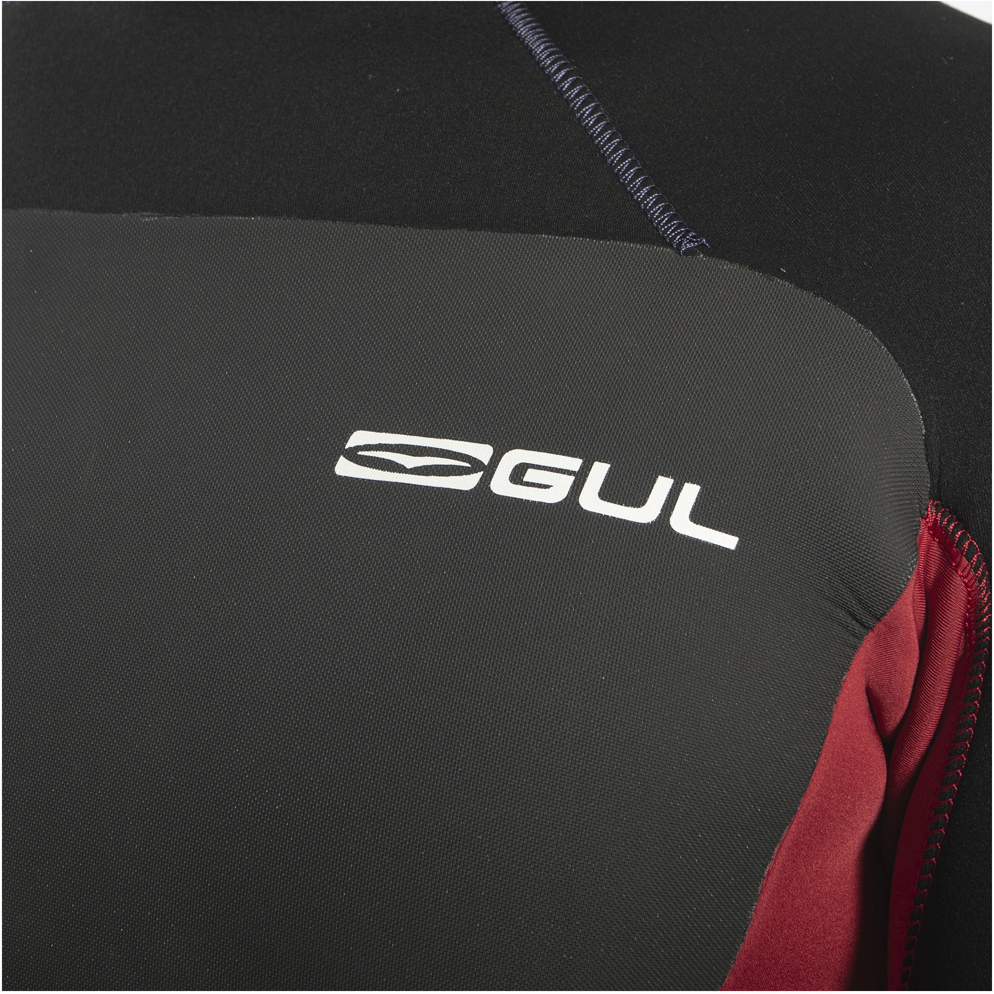 2025 Gul Heren Response 4/3mm Gbs Rug Ritssluiting Wetsuit RE1246-C1 - Navy / Red