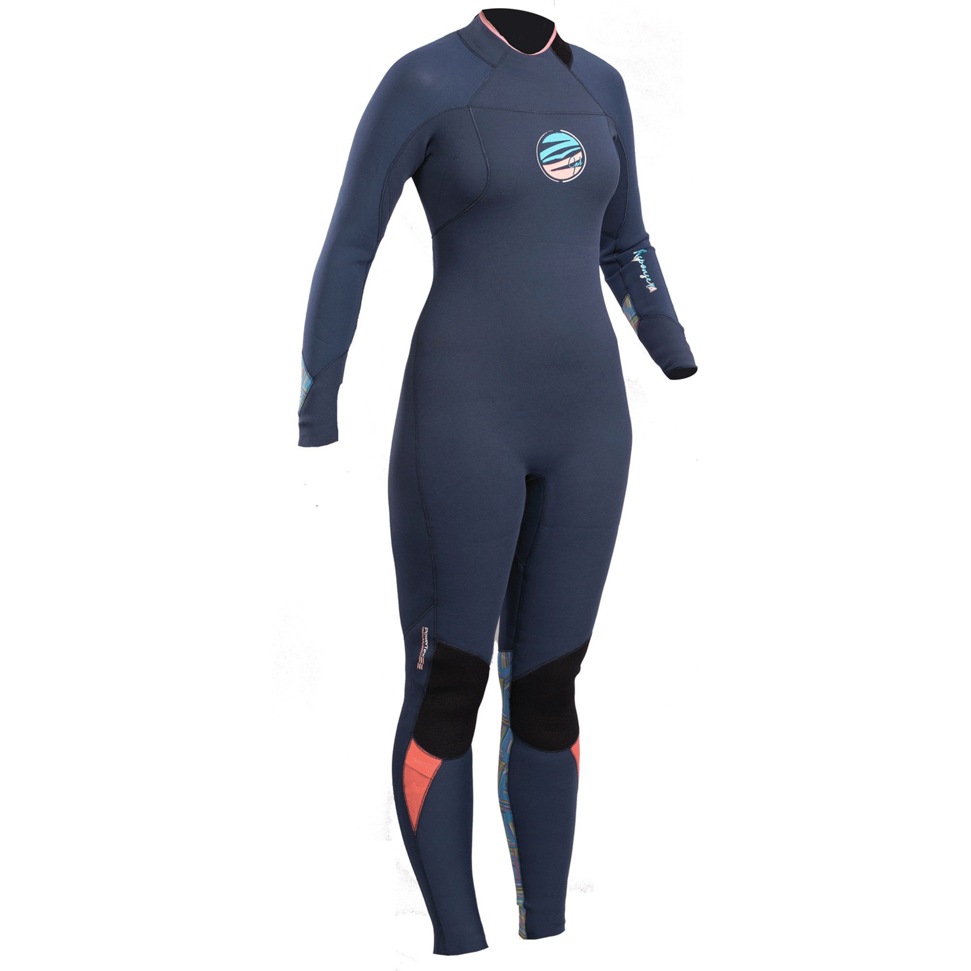 2019 Gul Response Womens FX 3/2mm GBS Wetsuit Blue / Lines RE1264-B4