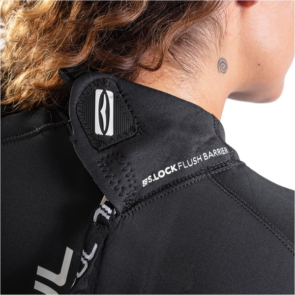 2021 Gul Dames Response 5/3mm Rug Ritssluiting Gbs Wetsuit RE1229-B9 - Jet Grey / Black