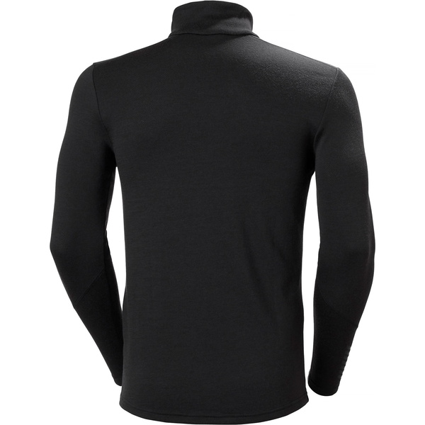 2025 Helly Hansen Heren Lifa Merino Mid Weight 1/2 Zip Top 49363 - Black