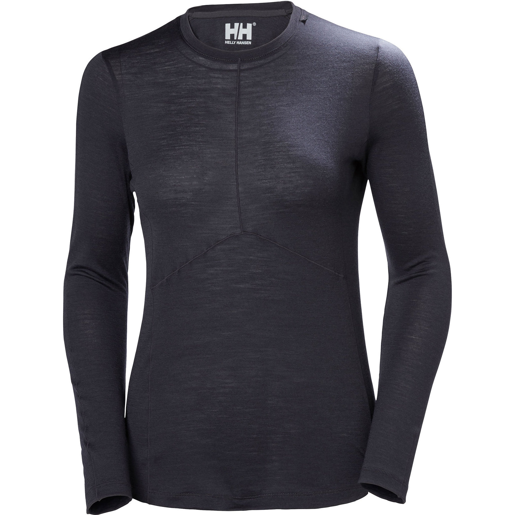 2021 Helly Hansen Dames Merino Light Top Met Lange Mouwen Ebbenhout 48366