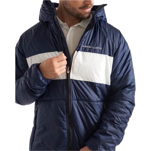 2020 Henri Lloyd Mens Maverick Hooded Liner Mid Layer Jacket P201110055 - Navy Block
