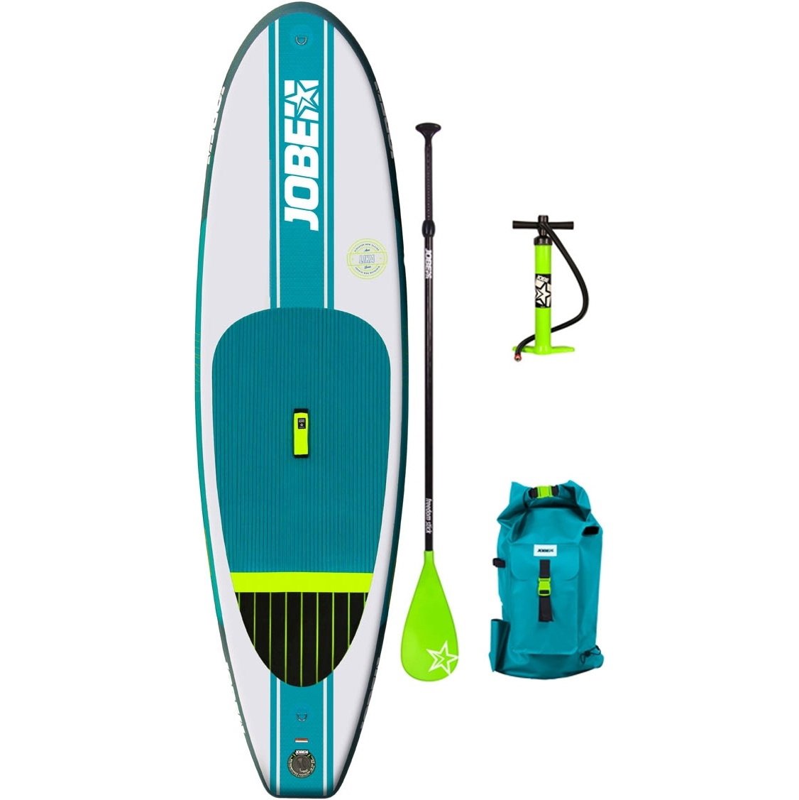  Jobe Lika opblaasbaar stand-up paddleboard 9'4 x 30 "INC paddle, rugzak, pomp en leiband