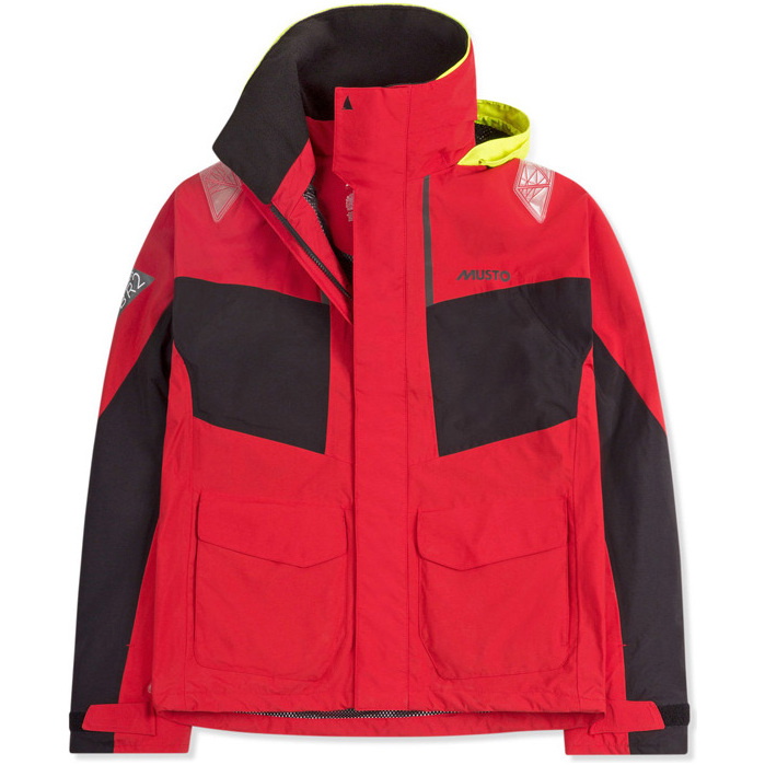 2022 Musto Heren Br2 Coastal Jas True Red Smjk055