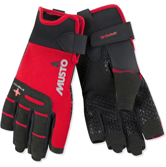 2024 Musto Perfomance Zeilen Korte Vinger Handschoenen Rood Augl005