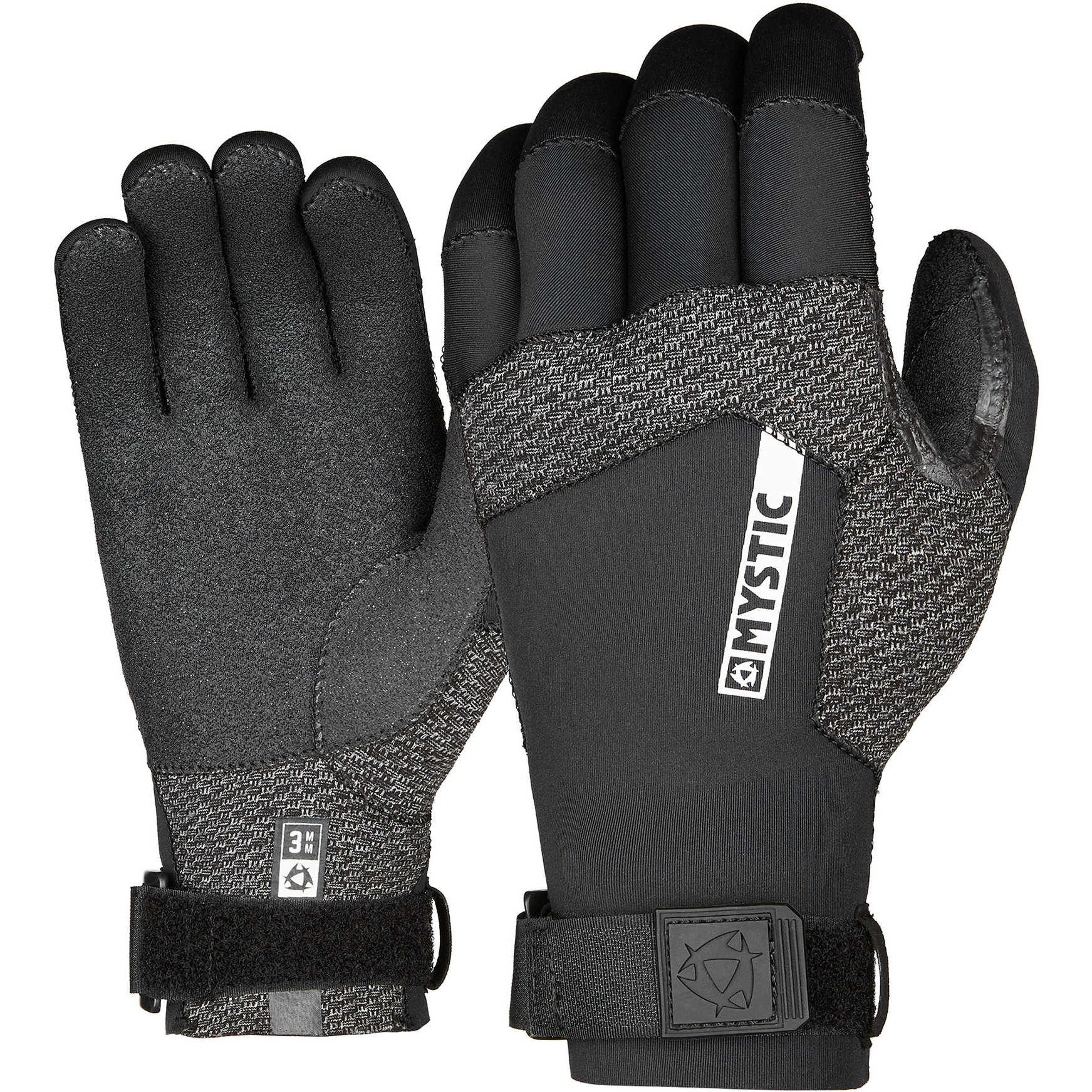 2022 Mystic Marshall 3mm Voorgevormde Neopreen Handschoenen 200046 - Black