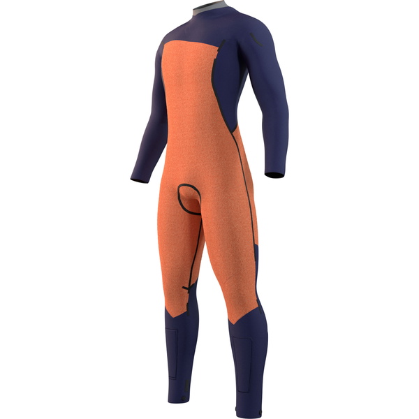 2022 Mystic Mens Marshall 4/3mm Chest Zip Wetsuit 35000.220011 - Black / Grey