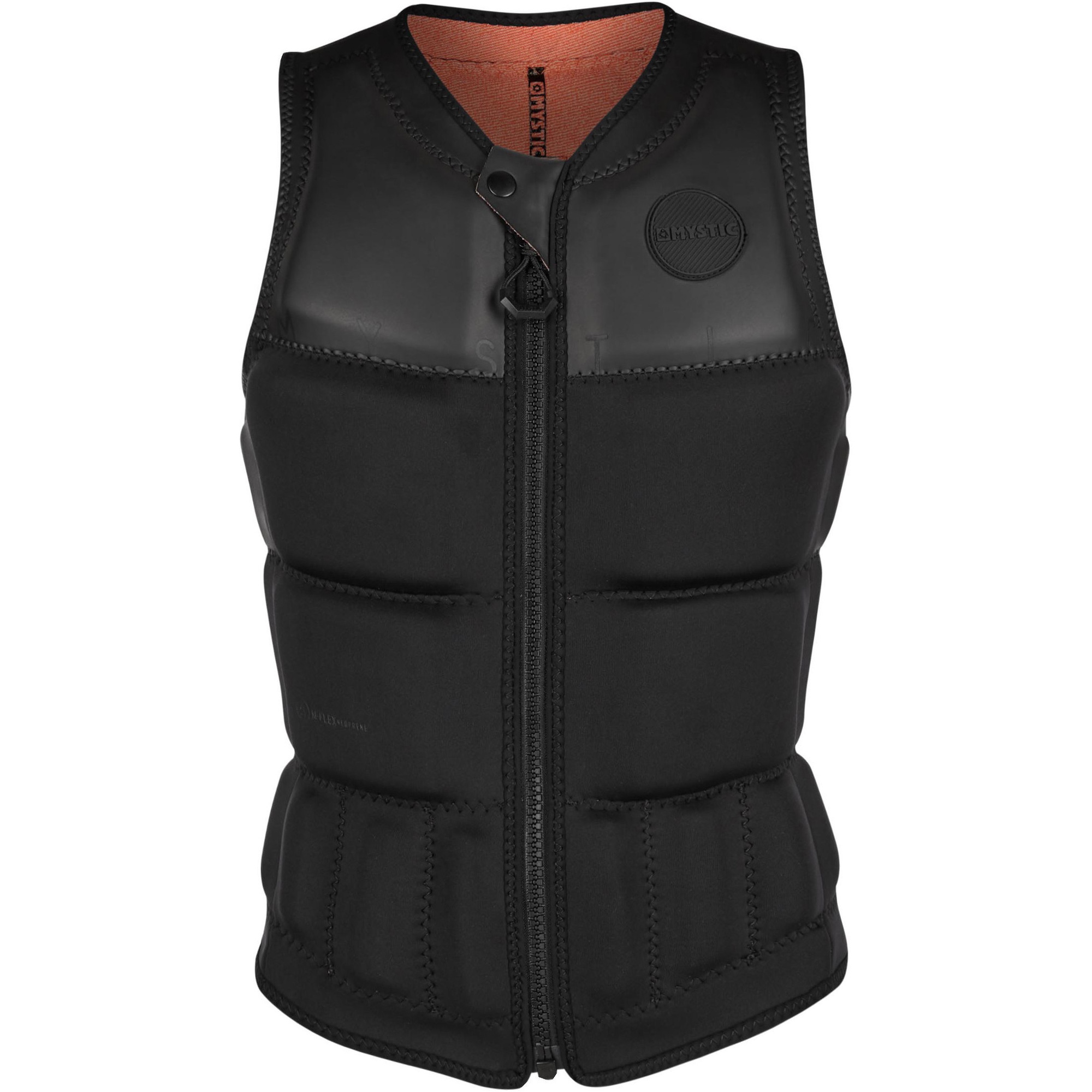 2021 Mystic Verblind Damesvest Met Front Zip 200187 - Zwart Allover