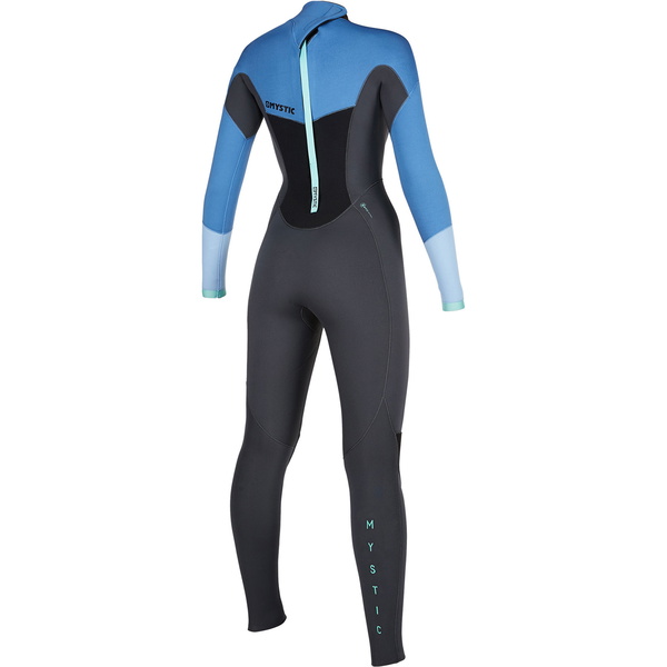 2021 Mystic Vrouwen Star 5/3mm Back Zip Wetsuit 200027 - Menthol Blauw