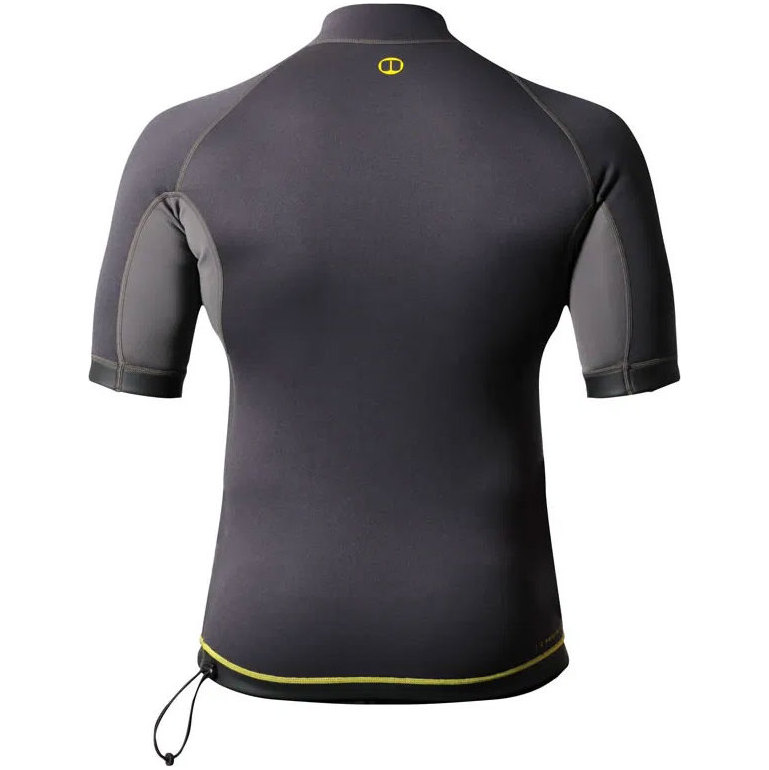 2026 Nookie 1mm Ti Neopreen Vest Met Korte Mouwen NE12 - Grijs / Geel