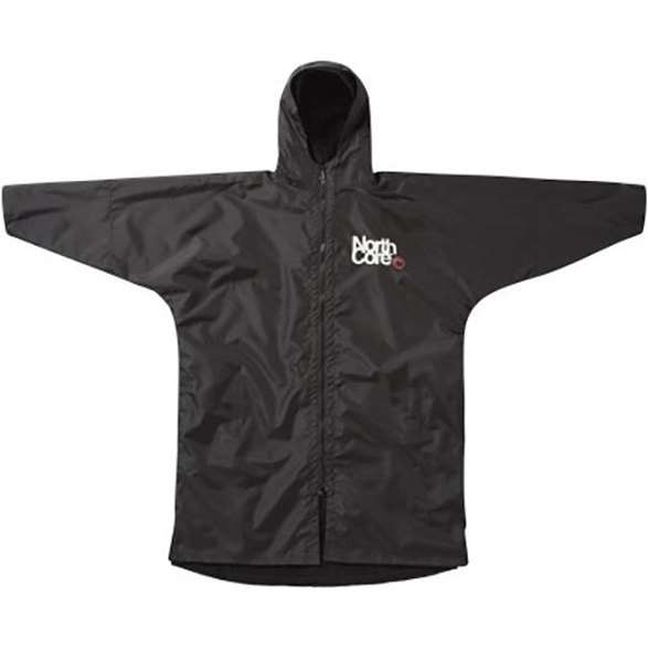 2026 Northcore Beach Basha Pro 4 Seizoenswissel Robe / Poncho NOCO24J - Black