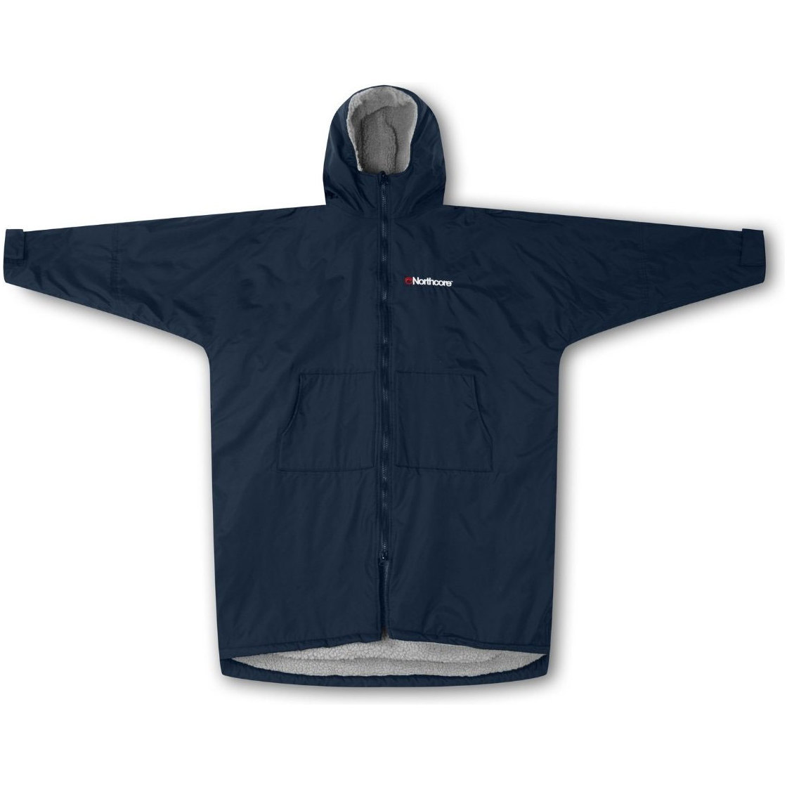 2026 Northcore Beach Basha Sport Lange Mouw Omkleden Robe Noco24n - Blauw