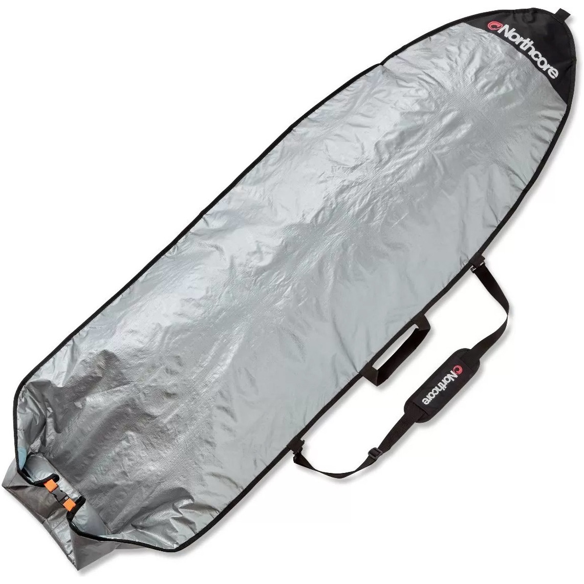 2026 Northcore Roll Top 5mm Verstelbare 5'4-7'2 Board Bag - Grijs