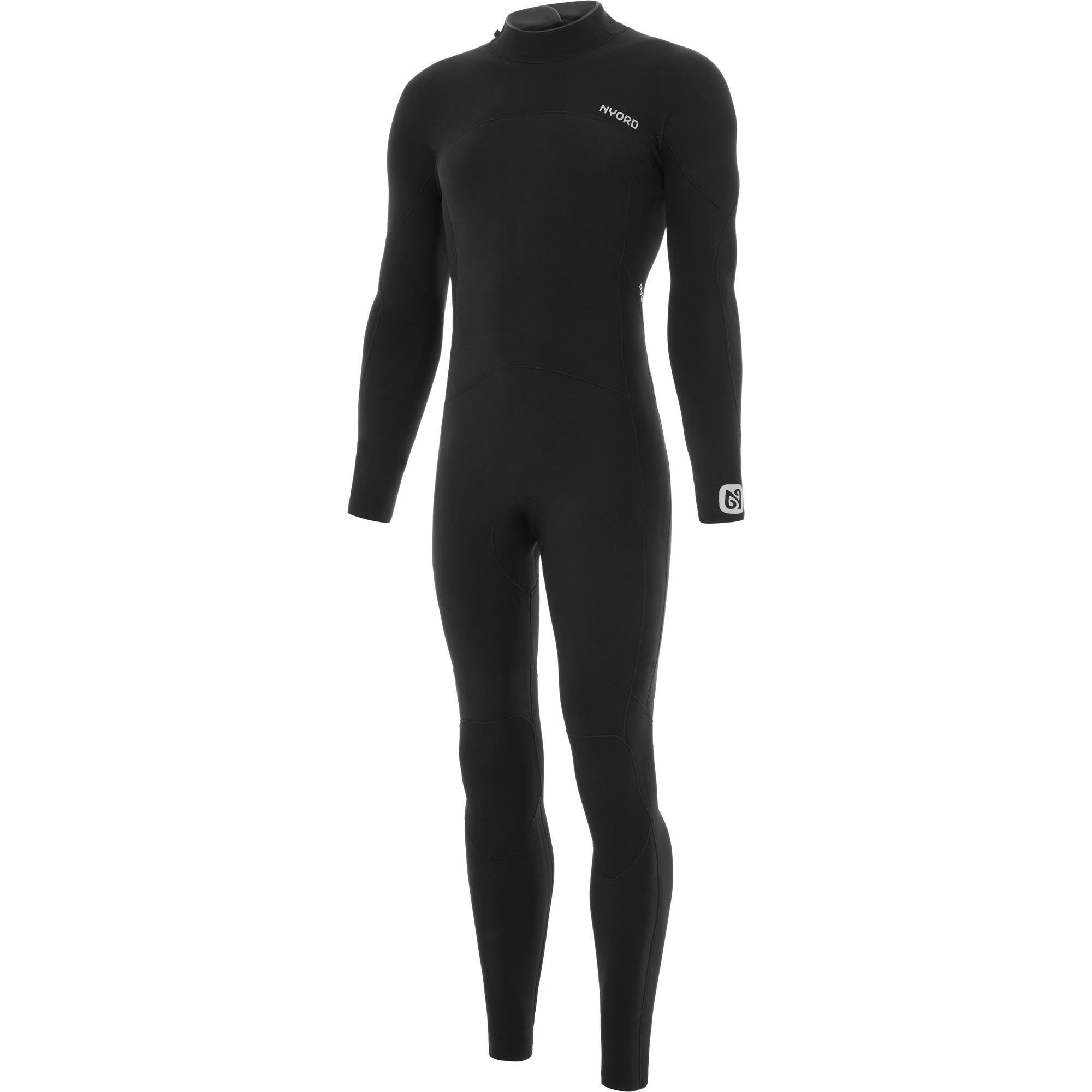2025 Nyord Heren Furno 3/2mm Rug Ritssluiting Gbs Wetsuit FBM32001 - Black