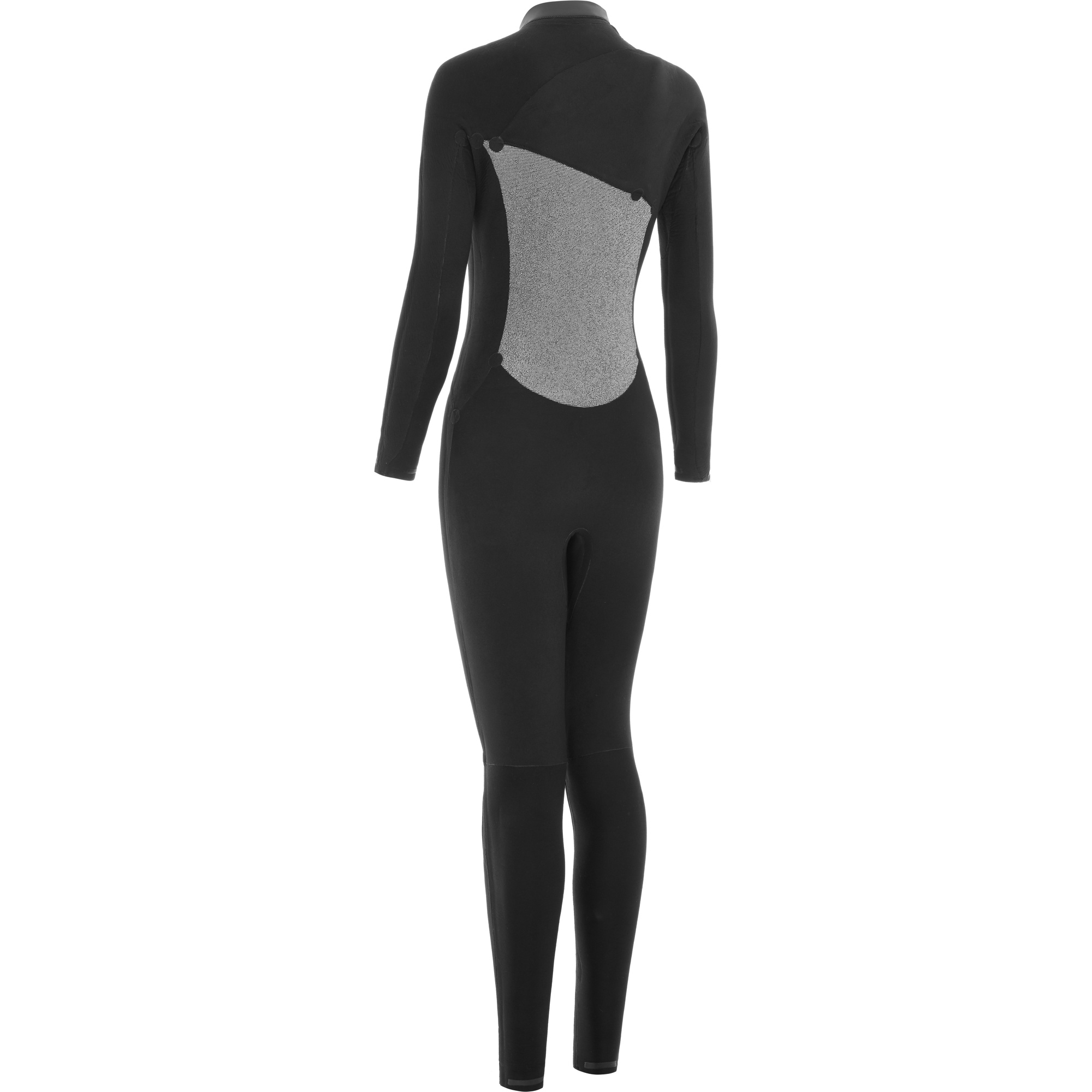 2025 Nyord Dames Furno Warmth 4/3mm Borst Ritssluiting Gbs Wetsuit FWW43001 - Black