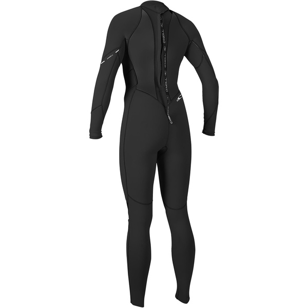 2026 O'Neill Dames Bahia 3/2mm Rug Ritssluiting Wetsuit 5292 - Black