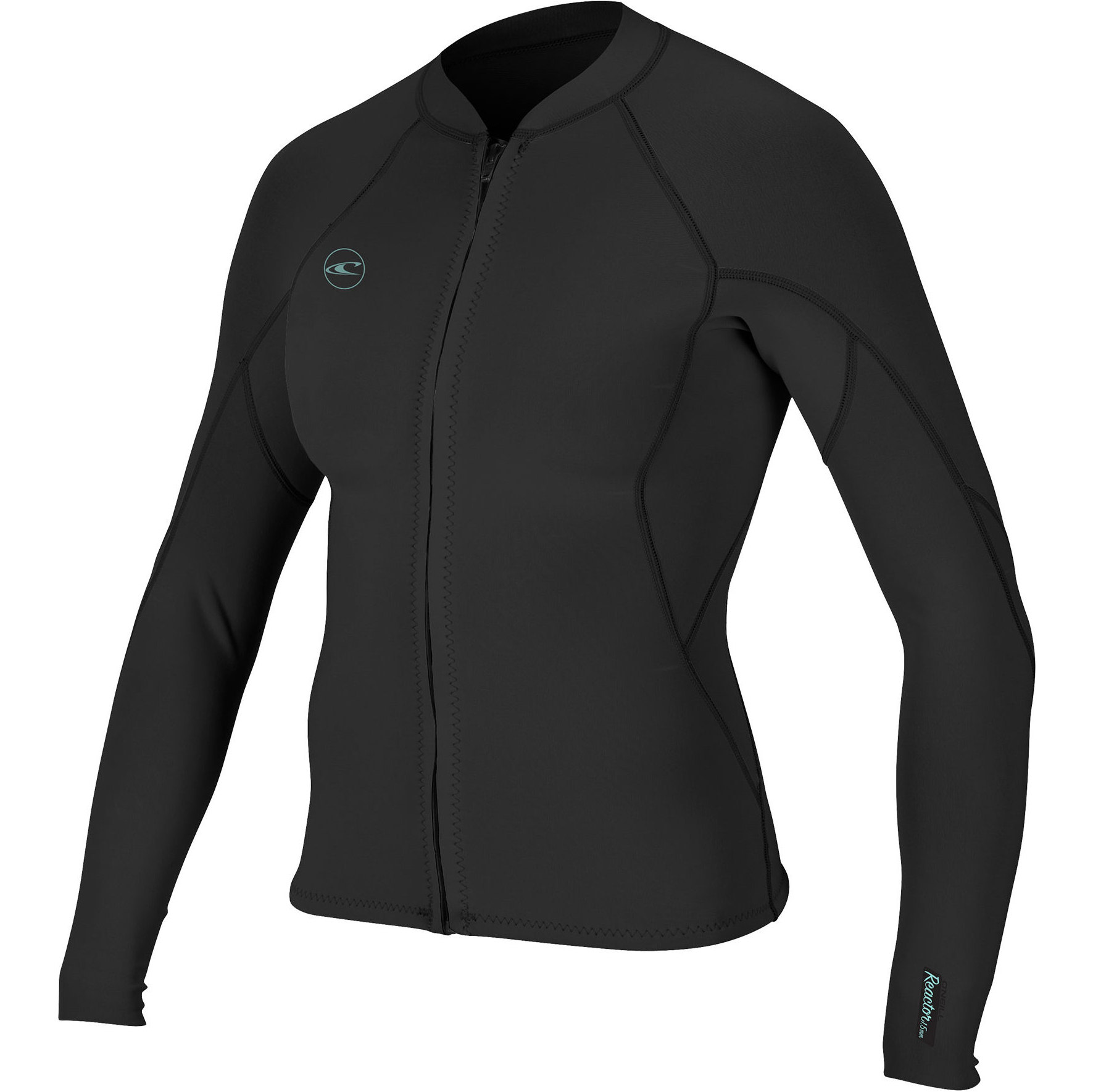 2026 O'neill Vrouwen Reactor Ii 1.5mm Front Zip Neopreen Jas 5294 - Zwart