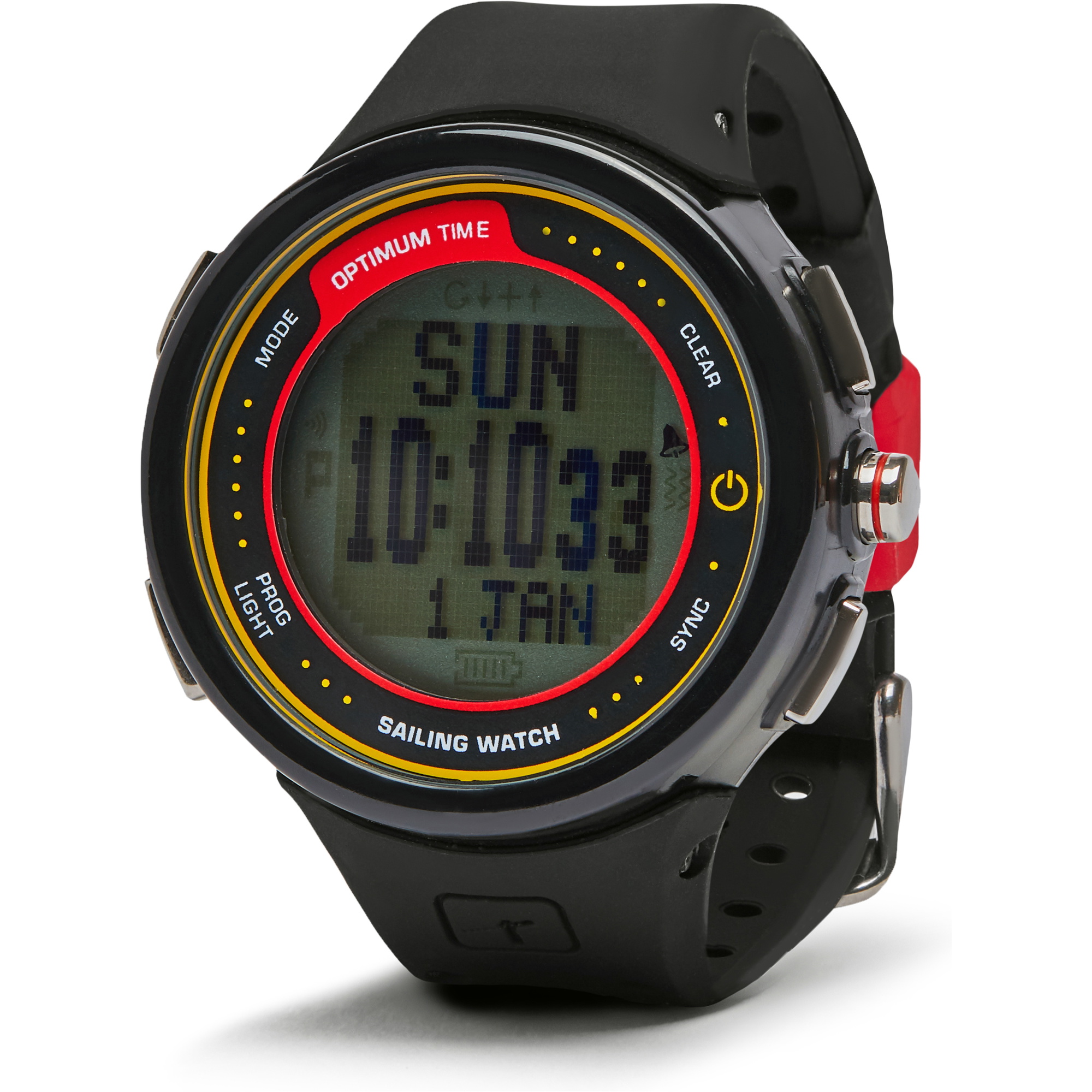 2026 Optimum Time Series 12 Varend Horloge Os123 - Zwart
