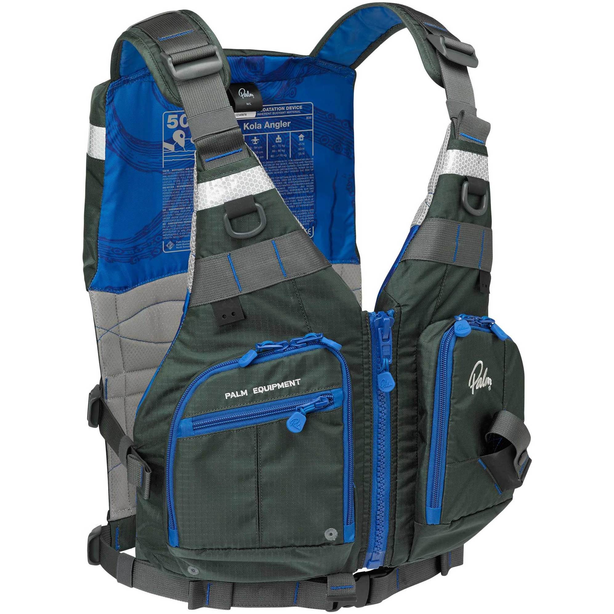 2026 Palm Kola Visserskajak Pfd 12716 - Jet Grey