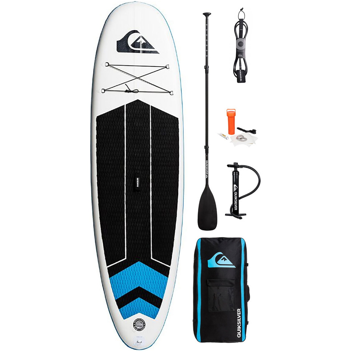 Quiksilver ISUP 10'6x32" Opblaasbare Stand Up Paddle Board Inc. Pomp, Paddle, Tas En Riem Eglisqs106