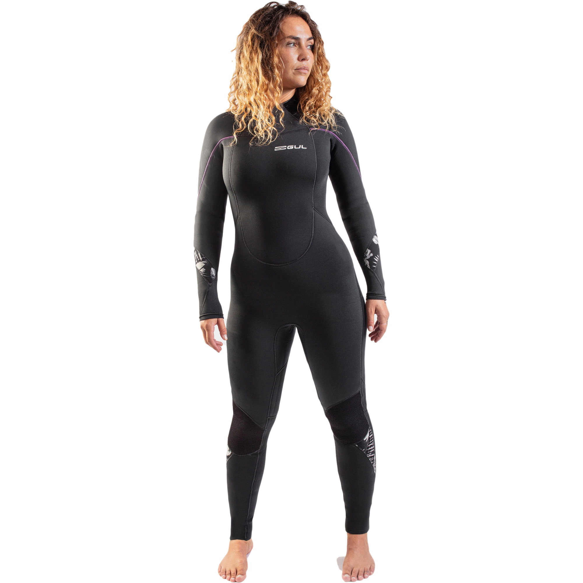 2021 Gul Dames Response 5/3mm Rug Ritssluiting Gbs Wetsuit RE1229-B9 - Jet Grey / Black