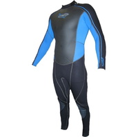 Response 3mm Steamer Wetsuit in Black/Electric Blue RE1307