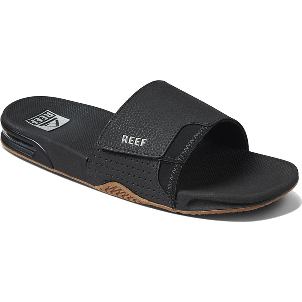 2026 Reef Fanning Sliders CI3632 - Black / Zilver