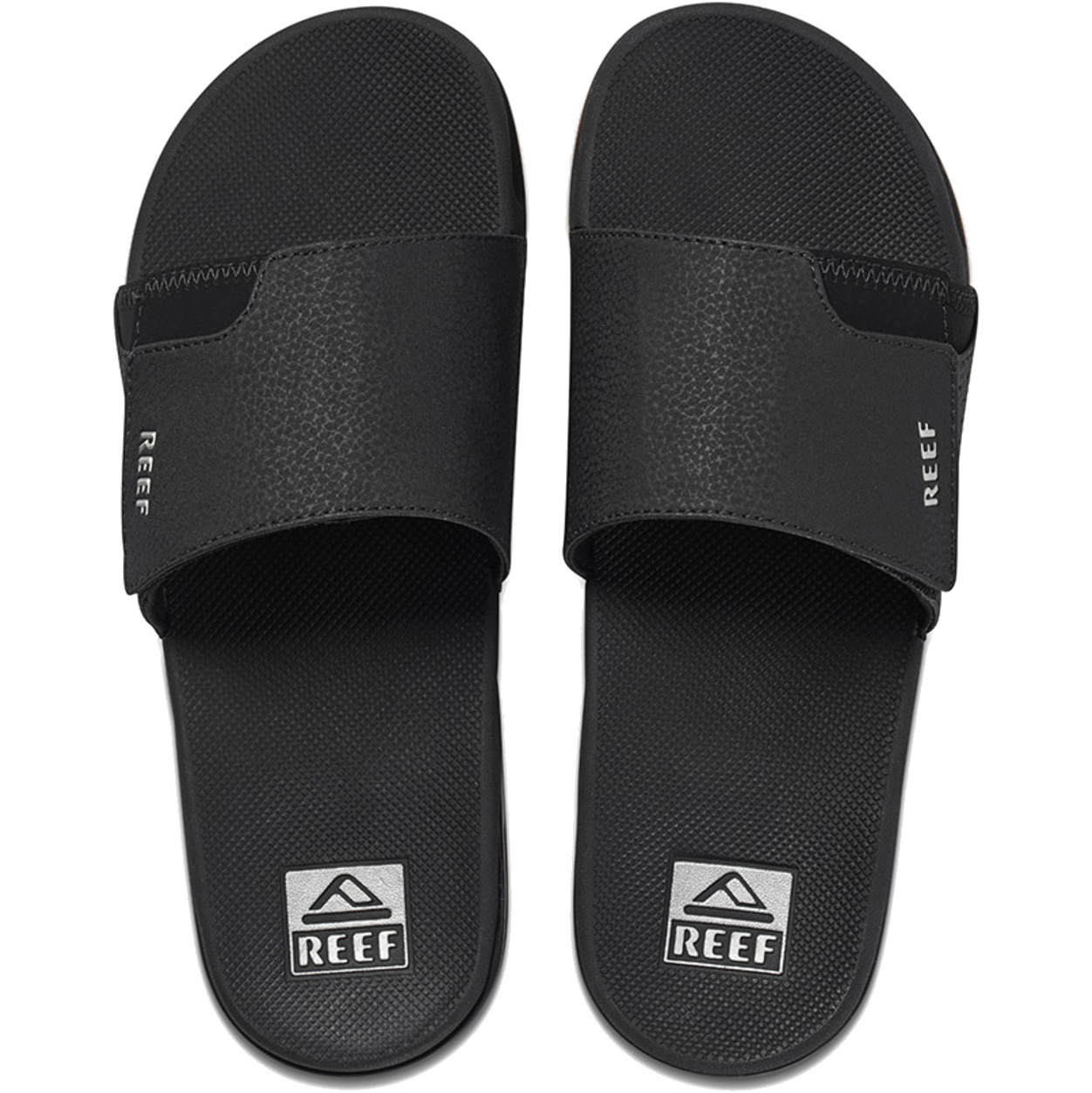 2026 Reef Fanning Sliders CI3632 - Black / Zilver