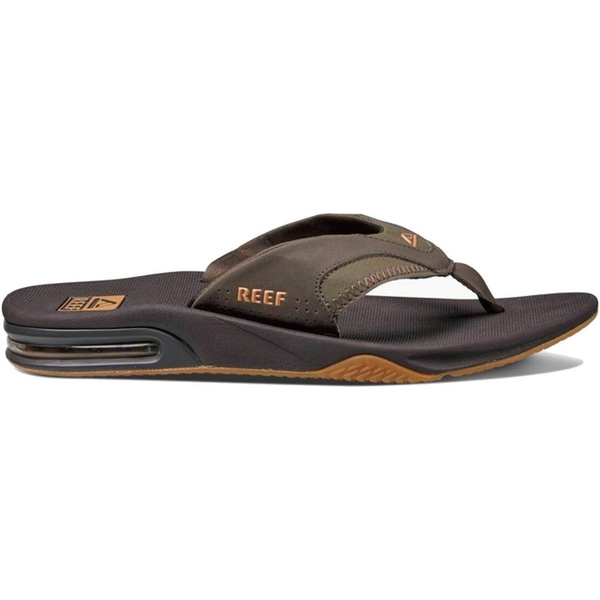 2026 Reef Heren Fanning-teenslippers - Brown / Gum