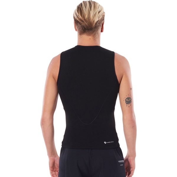 2026 Rip Curl Heren Flashbomb 0.5mm Mouwloos Vest WVEYCM - Black