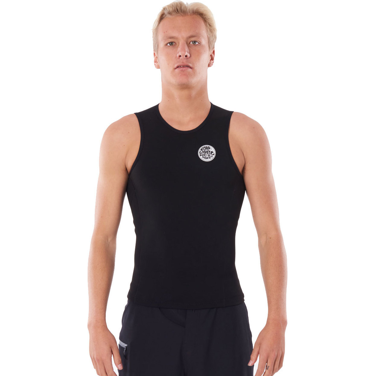 2026 Rip Curl Heren Flashbomb 0.5mm Mouwloos Vest WVEYCM - Black