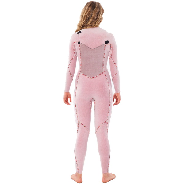 Rip Curl Dames Flashbomb 4/3mm Borst Ritssluiting Wetsuit WSTYFG - Black