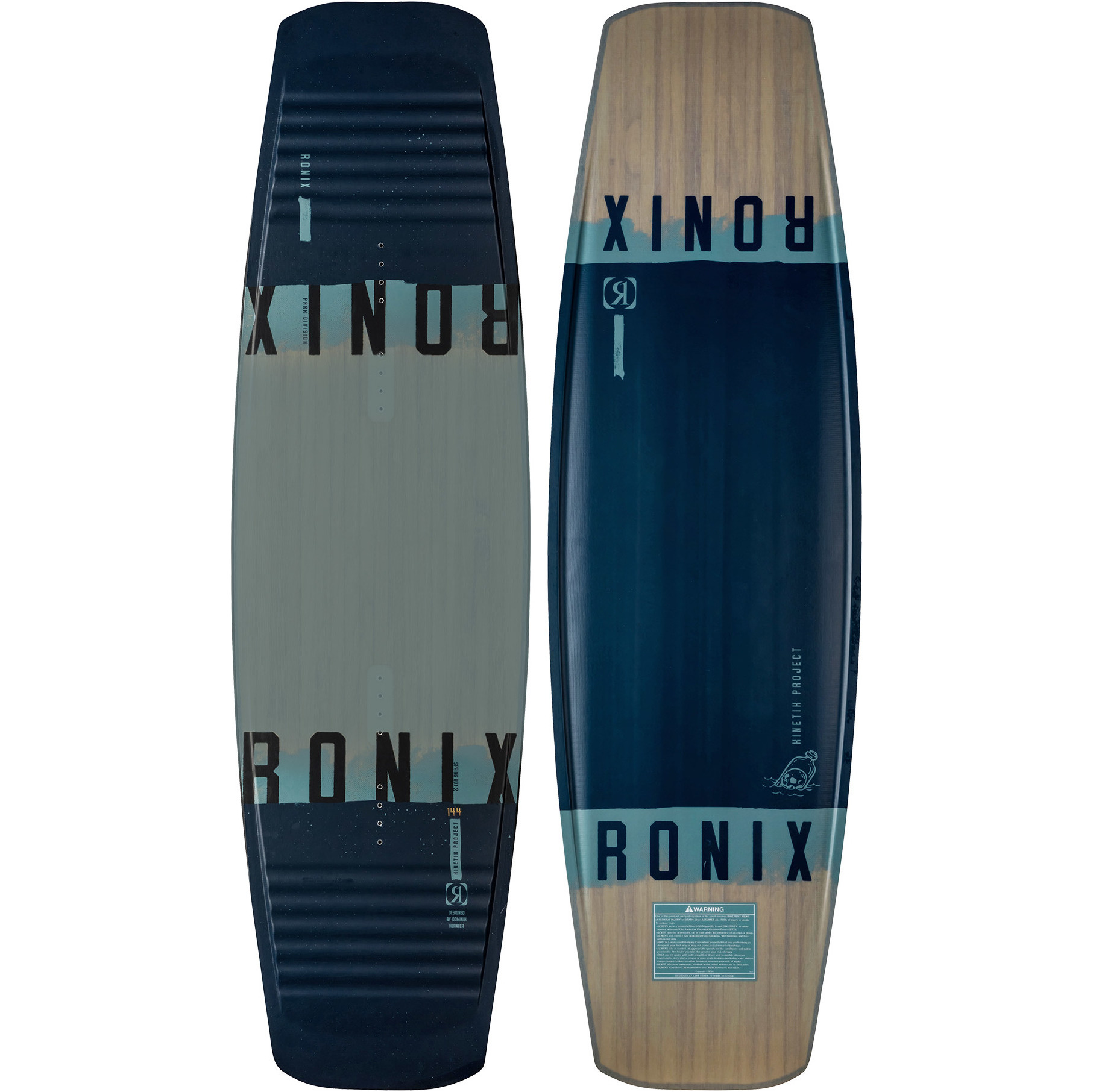2022 Ronix Kinetik Project Springbox 2 Kabel Wakeboard 22220 - Navy / Grijs / Zwart