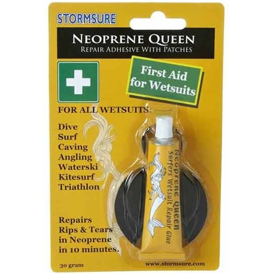Neopreen Koninginlijm Quick Fix 1e Hulp Voor Wetsuits - Lijm + Neopreenpleisters