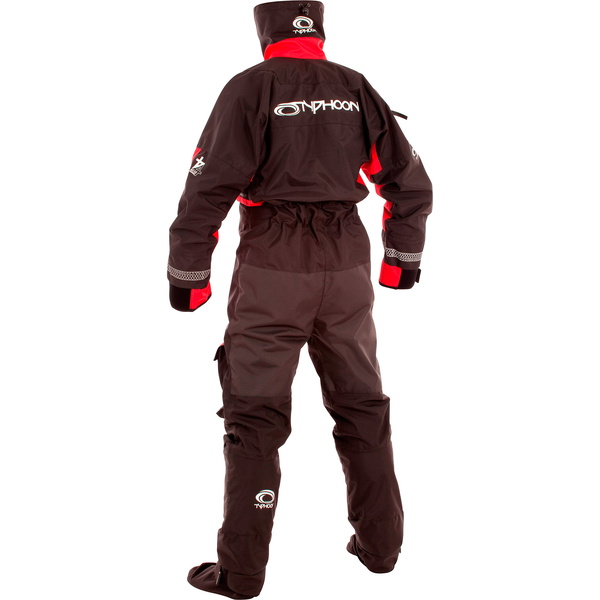 2024 Typhoon Max B Droogpak 100168 - Black / Rood