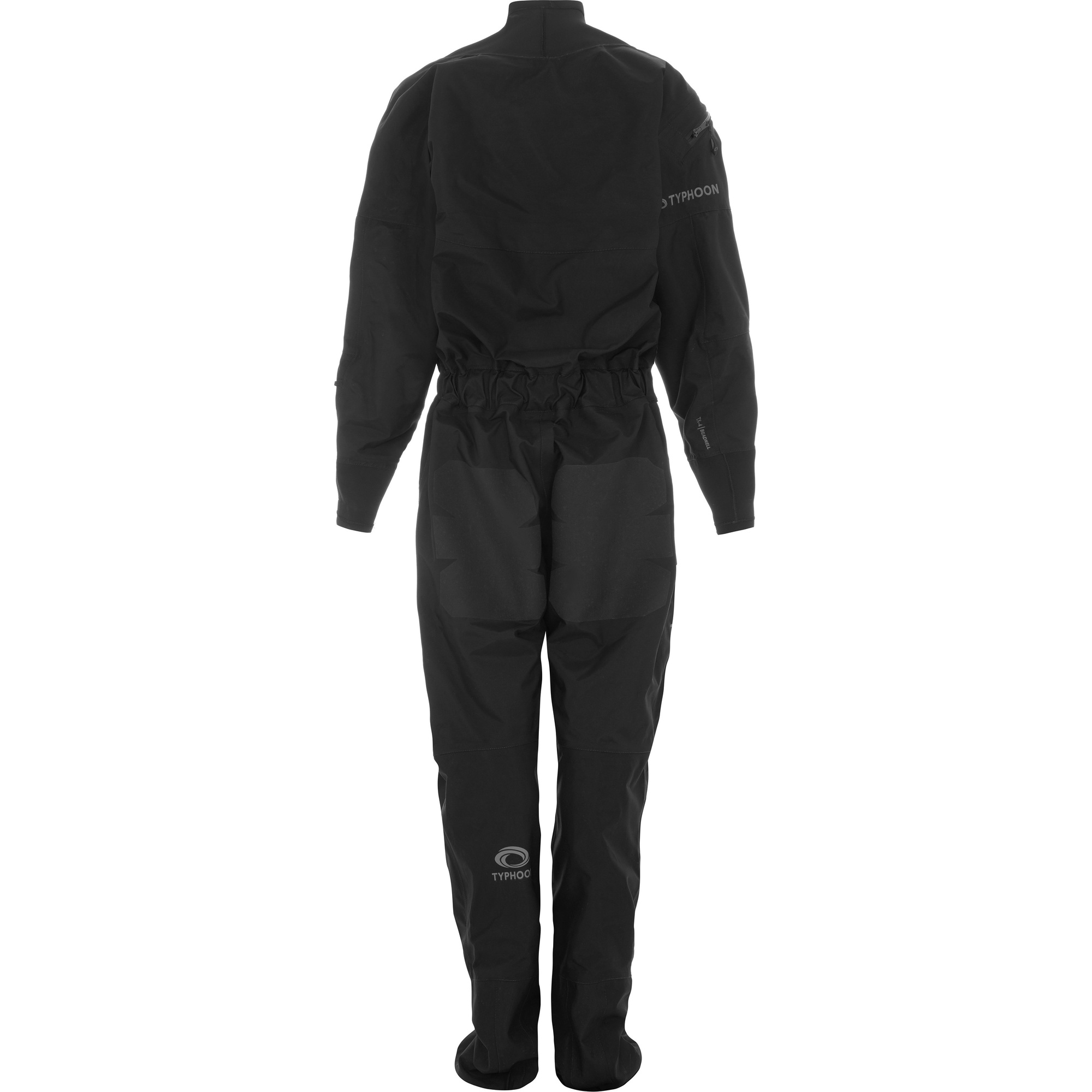 2026 Typhoon Dames Ezeedon Front Zip Drysuit 100192 - Black / Grey