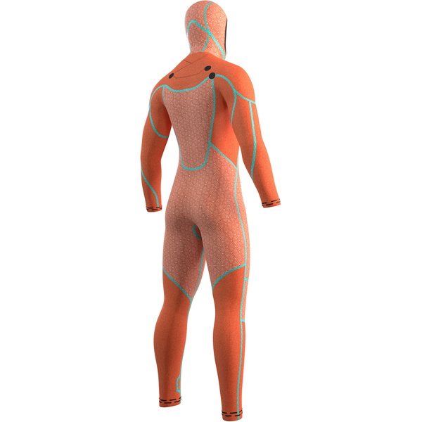 2026 Mystic Heren Voltt 6/4/3mm Borst Ritssluiting Met Capuchon Wetsuit 35000.220000 - Black