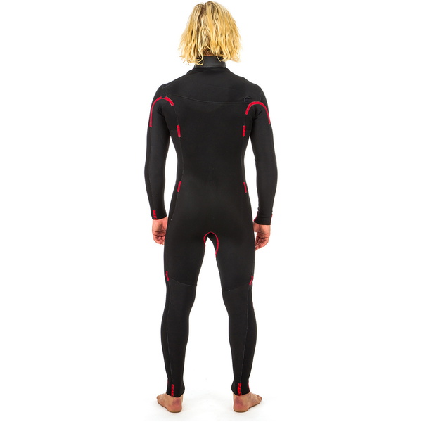 2019 Rip Curl Aggrolite 3/2mm Chest Zip Wetsuit Zwart Wsm9qm