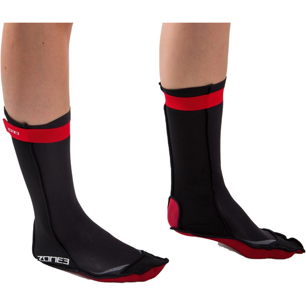 2023 Zone3 2mm Neopreen Zwemsokken Na18unss - Zwart / Rood