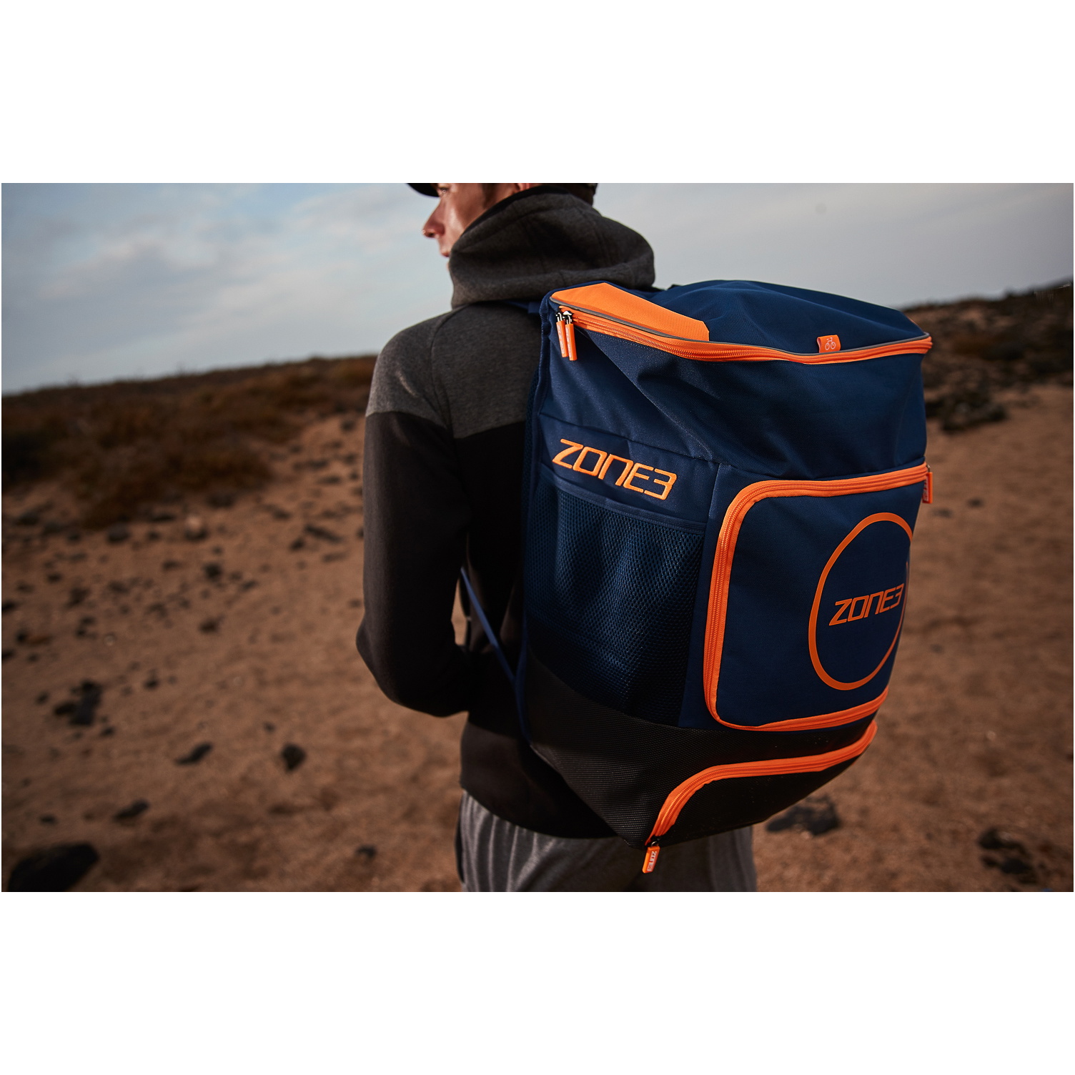 2026 Zone3 Transition 40L Back Pack RA18TRAN - Navy / Orange